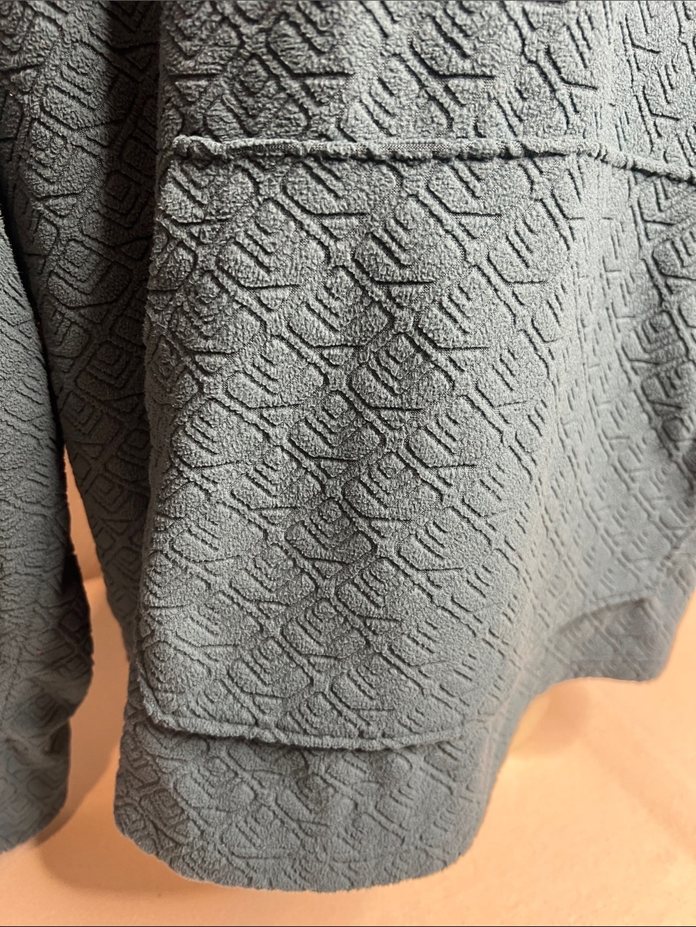 Eddie Bauer Teal Textured Cowl Neck Sweater - Picture 3 of 6